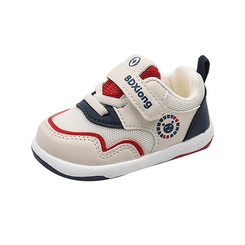 Kisgyermekeknek szánt cipő háló felsőrésszel, Velcro-zárás, csúszásmentes és kopásálló talppal, alacsony bokával, tavasz–ősz, rajzfilm stílus