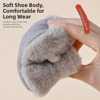 Pantofi pentru copii 12–36 de luni, din țesătură, închidere Velcro, anti-derapare, păstrează căldura