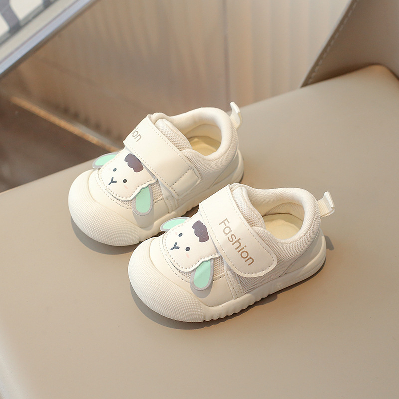 Pantofi pentru bebeluși și copii mici - exterior mesh & PU, închidere Velcro, talpă din cauciuc anti-aderent, pentru 6–36 luni