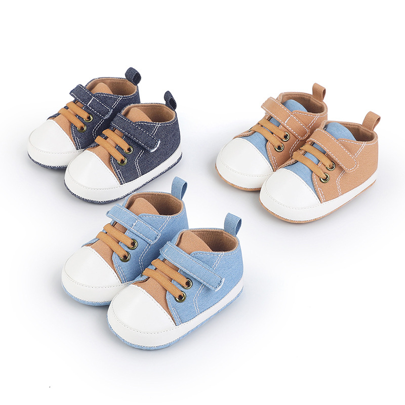Kisded cipők vászon felsővel, légáteresztő, alacsony szárú, 12–36 hónapos korosztály