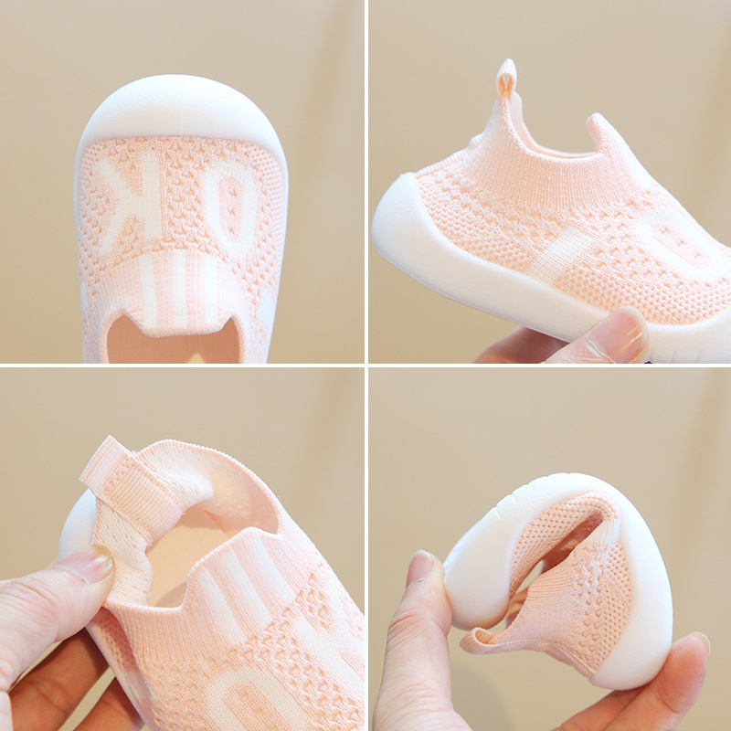 Adidași pentru copii mici, partea superioară din bumbac, respirabili, stil coreean, pentru vârsta 12–36 de luni, potriviți pentru primăvară-vară-toamnă