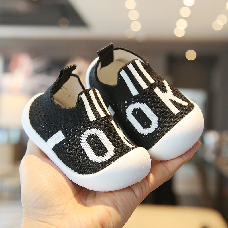 Adidași pentru copii mici, partea superioară din bumbac, respirabili, stil coreean, pentru vârsta 12–36 de luni, potriviți pentru primăvară-vară-toamnă