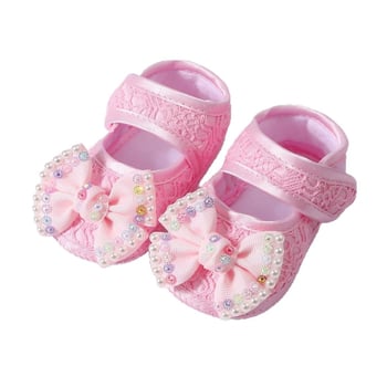 Batoľové topánky s mäkkou podrážkou, štýl princezná, priedušný vrchný diel z sieťoviny, protišmytová podrážka, elastické zapínanie (pre 12–36 mesiacov)