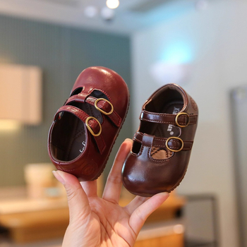 Baba bőr cipő Velcro zárással, mikroszálas felsőrész, alacsony szárú dizájn, lélegző és csúszásmentes, 12–36 hónapos korosztálynak