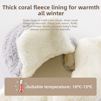 Unisex detské topánky s protišmykovou podrážkou, flísová podšívka, vysoký vrch, zapínanie s prackou