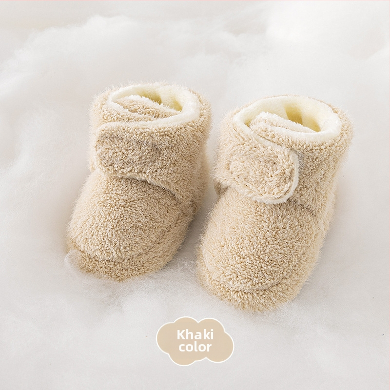 Unisex detské topánky s protišmykovou podrážkou, flísová podšívka, vysoký vrch, zapínanie s prackou