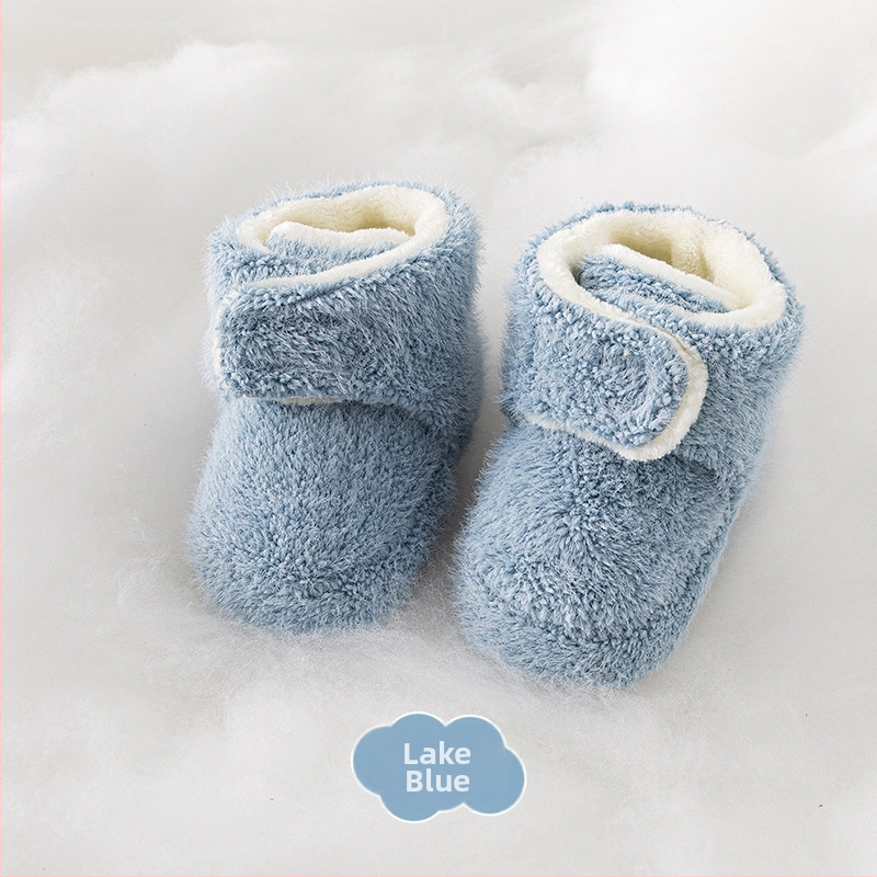 Unisex detské topánky s protišmykovou podrážkou, flísová podšívka, vysoký vrch, zapínanie s prackou