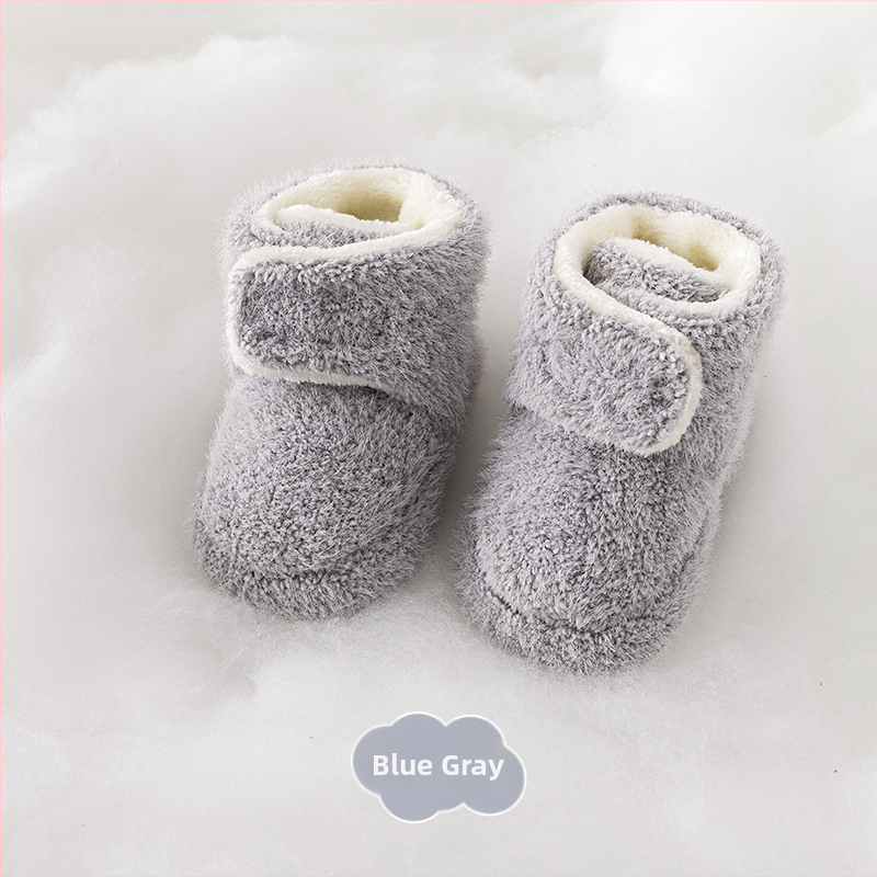 Unisex detské topánky s protišmykovou podrážkou, flísová podšívka, vysoký vrch, zapínanie s prackou