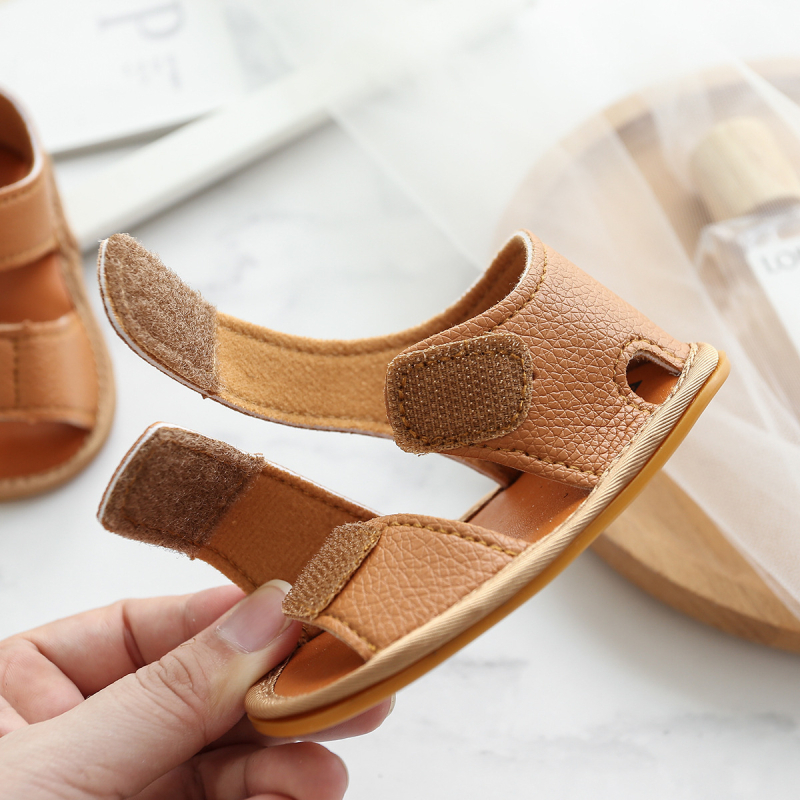 Dječje sandale za bebe 12–48 mjeseci, Velcro zatvaranje, prozračne, protuklizne, gornji dio od umjetne PU