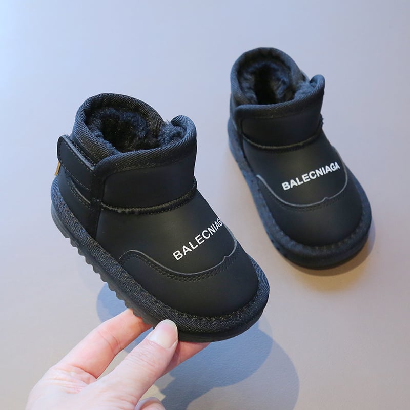 Téli gyerekcsizma Velcro-zárással, felsőrész mikroszálas bőr, középmagas szár, 12–36 hónapos korosztály