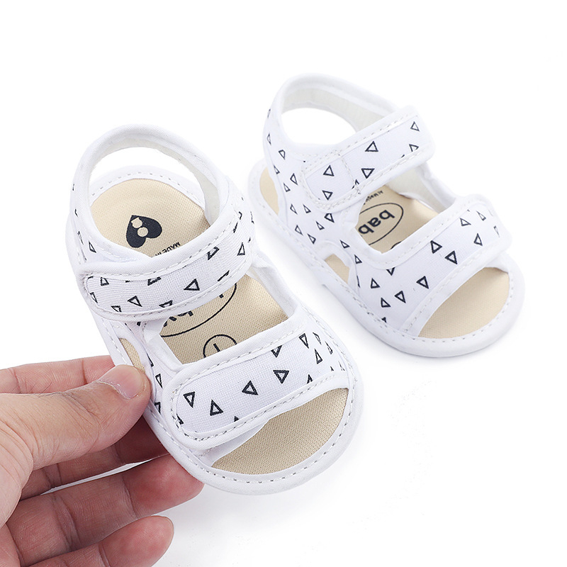 Sandale pentru copii, 12-36 luni, stil coreean, partea superioară din pânză, respirante, închidere Velcro