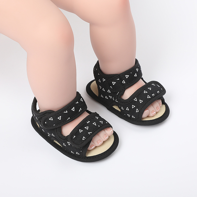 Sandale pentru copii, 12-36 luni, stil coreean, partea superioară din pânză, respirante, închidere Velcro