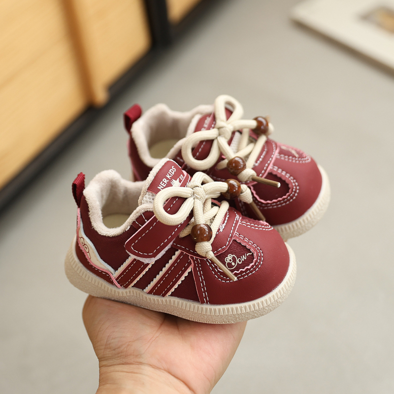 Luko Little Elephant încălțăminte sport pentru copii, iarnă, cu căptușeală fleece, partea superioară moale, talpă antiderapantă, închidere Velcro, Unisex