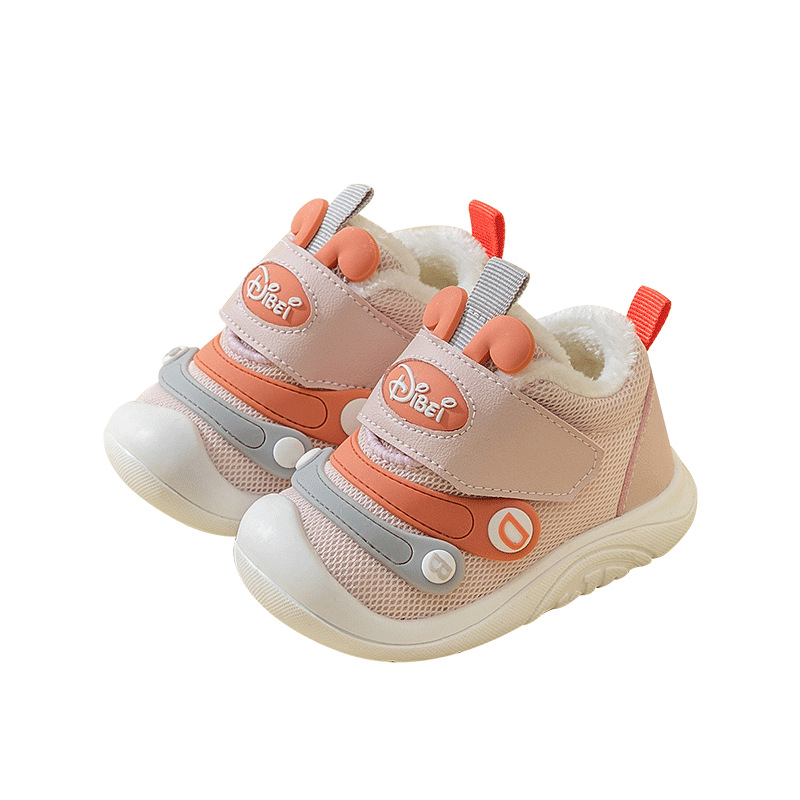 Dječje tenisice za prve korake s Velcro zatvaračem, mrežasti gornji dio, zimske, protuklizne i tople