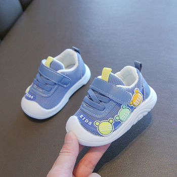Unisex dječje tenisice za bebe i malu djecu, Velcro zatvarač, protuklizna potplat, mrežaste casual tenisice, uzrast 6–36 mjeseci, proljeće 2025