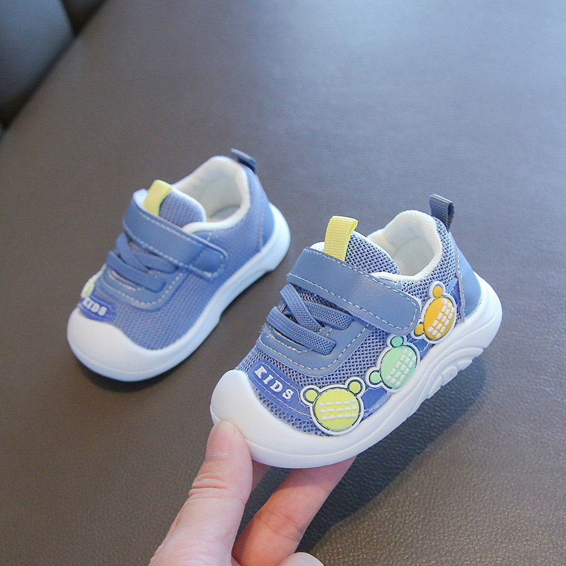 Unisex dječje tenisice za bebe i malu djecu, Velcro zatvarač, protuklizna potplat, mrežaste casual tenisice, uzrast 6–36 mjeseci, proljeće 2025