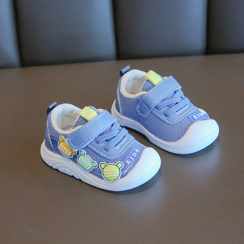 Unisex dječje tenisice za bebe i malu djecu, Velcro zatvarač, protuklizna potplat, mrežaste casual tenisice, uzrast 6–36 mjeseci, proljeće 2025