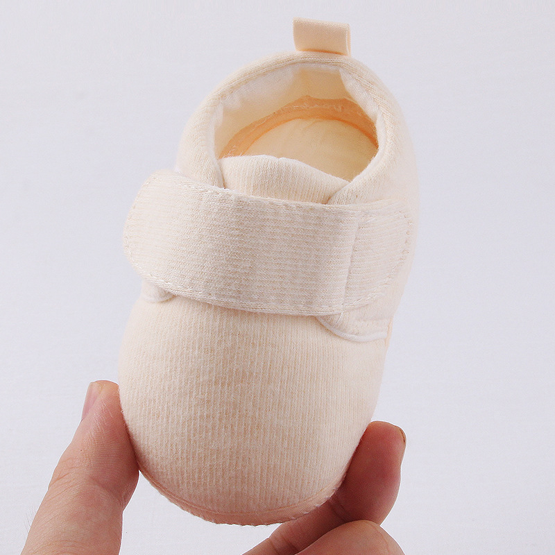 Pantofi pentru copii mici, din bumbac, respirabili, anti-derapare, talpă moale, închidere Velcro