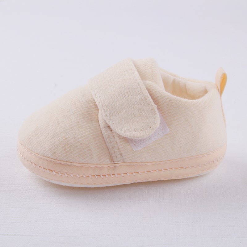 Pantofi pentru copii mici, din bumbac, respirabili, anti-derapare, talpă moale, închidere Velcro
