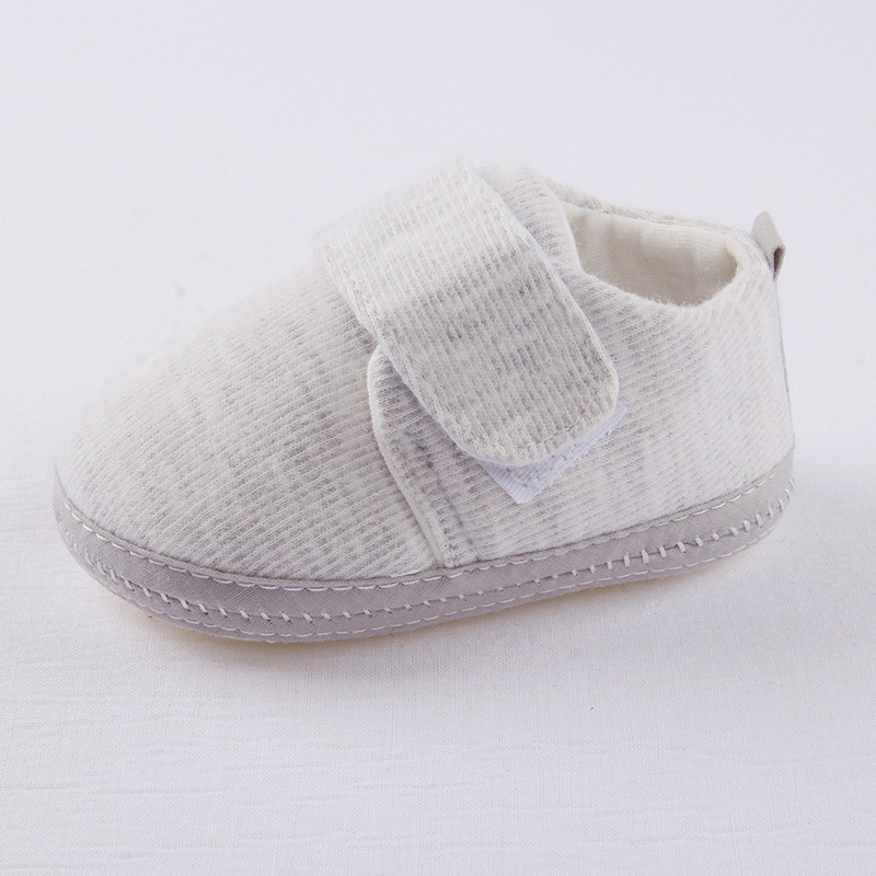 Pantofi pentru copii mici, din bumbac, respirabili, anti-derapare, talpă moale, închidere Velcro