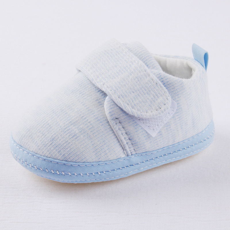 Pantofi pentru copii mici, din bumbac, respirabili, anti-derapare, talpă moale, închidere Velcro