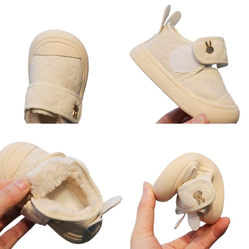 Férfi kisgyermekek téli cipői, felsőrész műbőr, csúszásmentes talp, melegen tartó, 12–36 hónap közötti korosztály számára