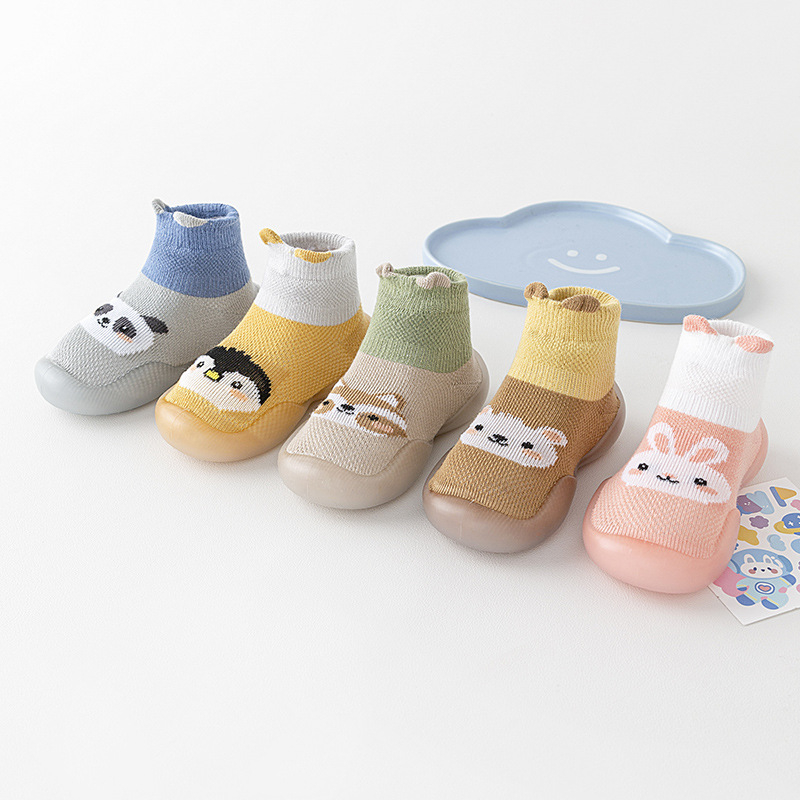 Dječje čarape‑cipele, prozračne, pamuk gornji dio, životinjski uzorak, za djecu 12–48 mjeseci