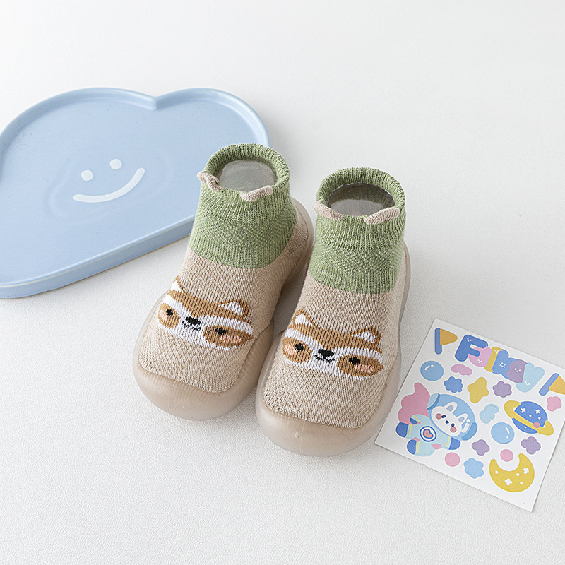 Dječje čarape‑cipele, prozračne, pamuk gornji dio, životinjski uzorak, za djecu 12–48 mjeseci
