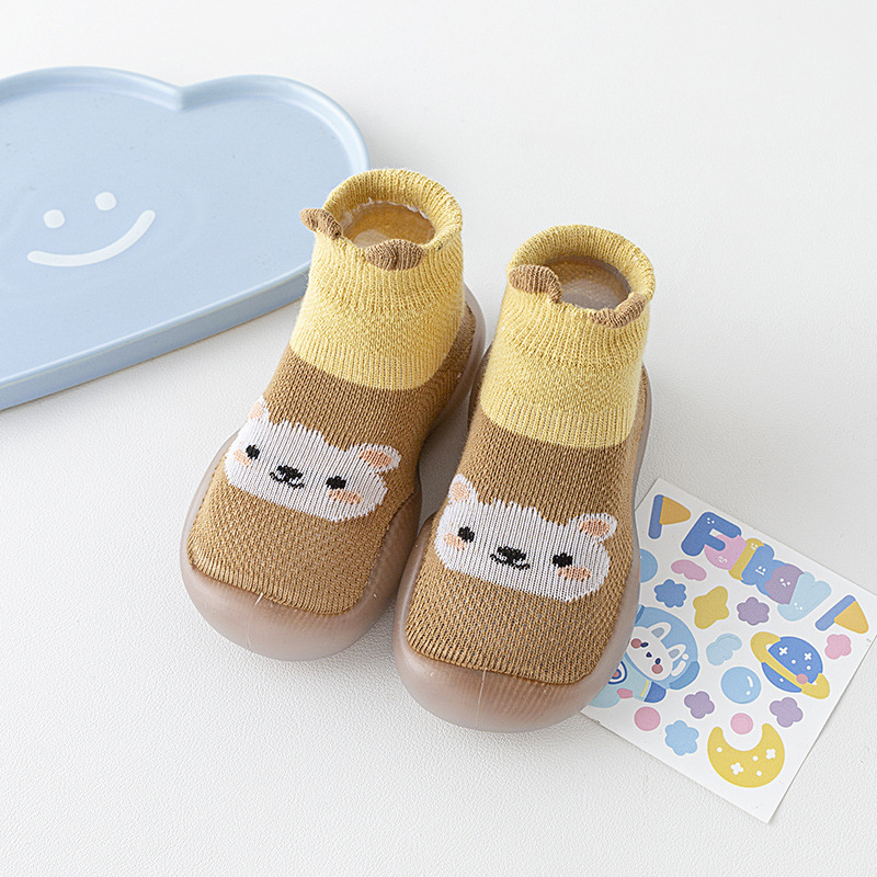 Dječje čarape‑cipele, prozračne, pamuk gornji dio, životinjski uzorak, za djecu 12–48 mjeseci