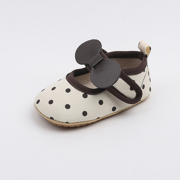 Pantofi de prințesă pentru fetițe, partea superioară din bumbac respirantă, talpă moale antiderapantă, închidere Velcro, pentru 12–48 de luni, primăvară și toamnă