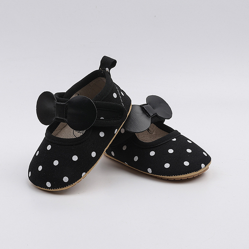 Pantofi de prințesă pentru fetițe, partea superioară din bumbac respirantă, talpă moale antiderapantă, închidere Velcro, pentru 12–48 de luni, primăvară și toamnă