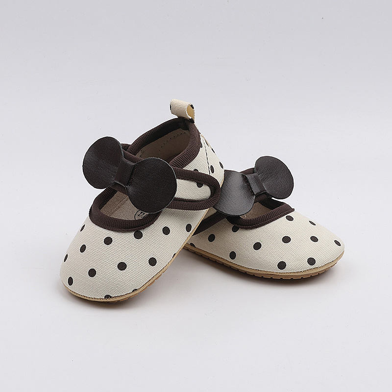 Pantofi de prințesă pentru fetițe, partea superioară din bumbac respirantă, talpă moale antiderapantă, închidere Velcro, pentru 12–48 de luni, primăvară și toamnă