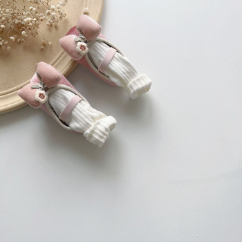 Kisgyermekek Funkcionális Cipő, Koreai Velúr Felső, Elasztikus Pánttal, Légáteresztő, Csúszásmentes Talp, Téli Melege, 12–36 hónap