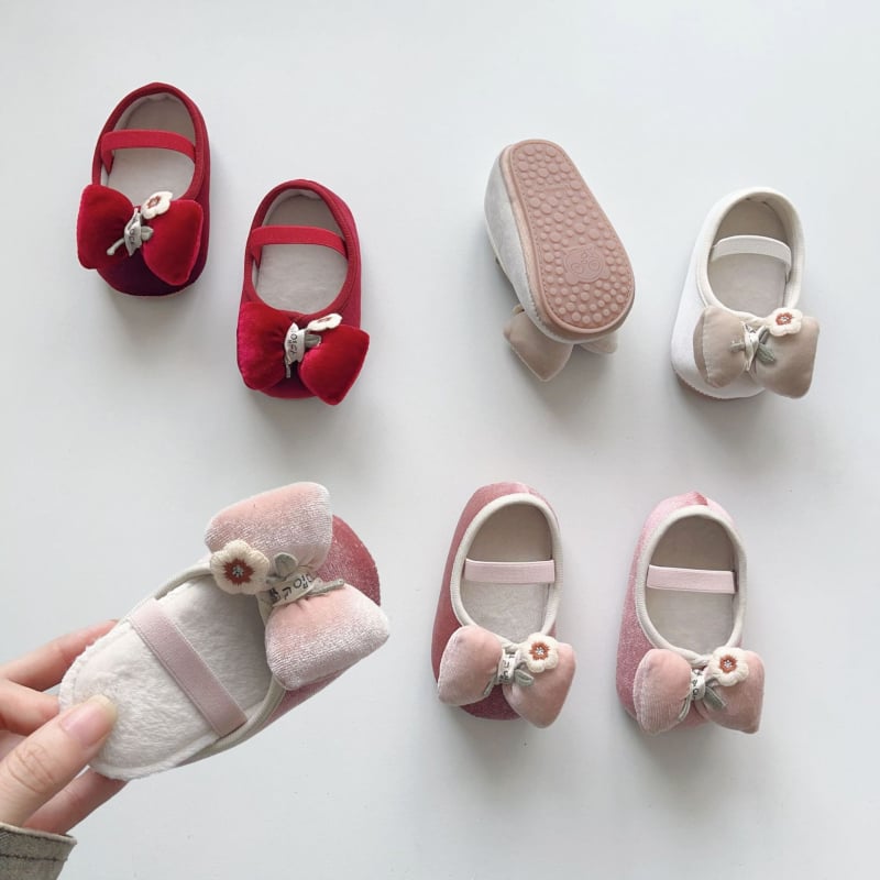 Kisgyermekek Funkcionális Cipő, Koreai Velúr Felső, Elasztikus Pánttal, Légáteresztő, Csúszásmentes Talp, Téli Melege, 12–36 hónap