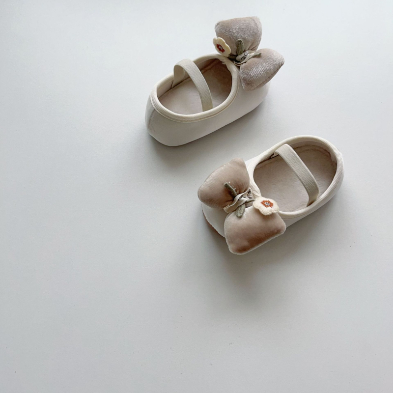 Kisgyermekek Funkcionális Cipő, Koreai Velúr Felső, Elasztikus Pánttal, Légáteresztő, Csúszásmentes Talp, Téli Melege, 12–36 hónap