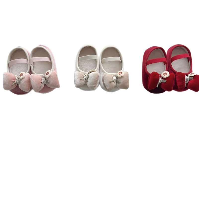 Kisgyermekek Funkcionális Cipő, Koreai Velúr Felső, Elasztikus Pánttal, Légáteresztő, Csúszásmentes Talp, Téli Melege, 12–36 hónap