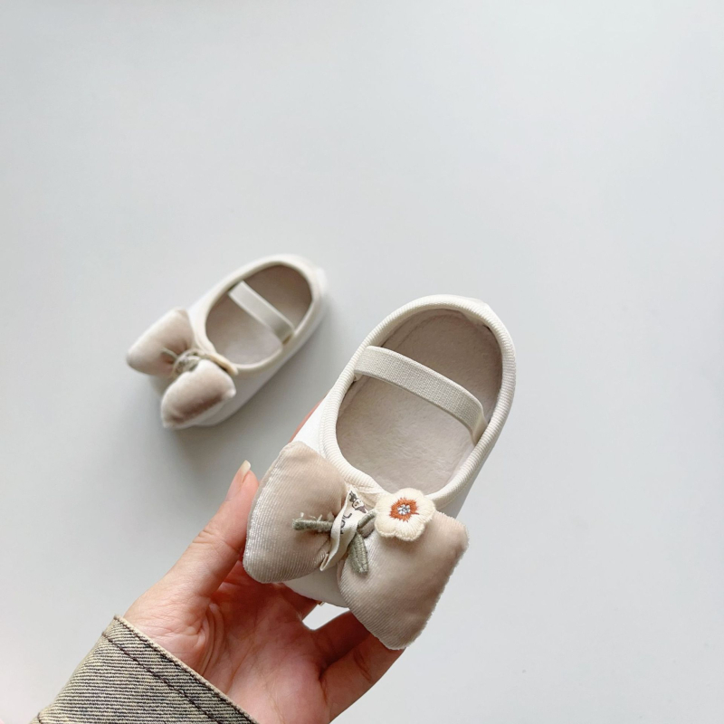 Kisgyermekek Funkcionális Cipő, Koreai Velúr Felső, Elasztikus Pánttal, Légáteresztő, Csúszásmentes Talp, Téli Melege, 12–36 hónap