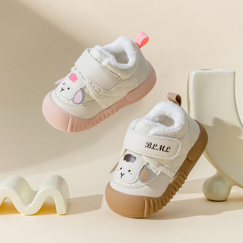 Cipele za djecu predškolske dobi s Velcro kopčom, koža od mikrovlaknaste kože, niski vrh, zima 2025 – protuklizne, tople, otporne na habanje, za dob 12–36 mjeseci, unisex