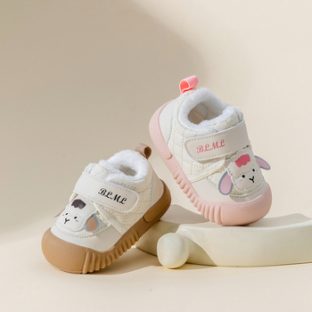 Cipele za djecu predškolske dobi s Velcro kopčom, koža od mikrovlaknaste kože, niski vrh, zima 2025 – protuklizne, tople, otporne na habanje, za dob 12–36 mjeseci, unisex