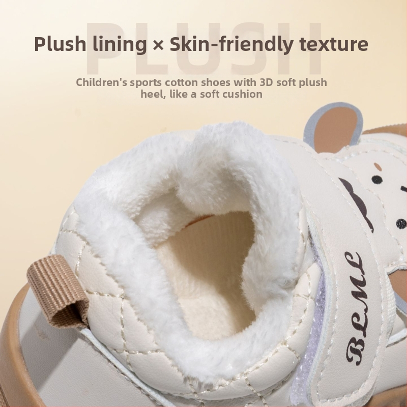Cipele za djecu predškolske dobi s Velcro kopčom, koža od mikrovlaknaste kože, niski vrh, zima 2025 – protuklizne, tople, otporne na habanje, za dob 12–36 mjeseci, unisex