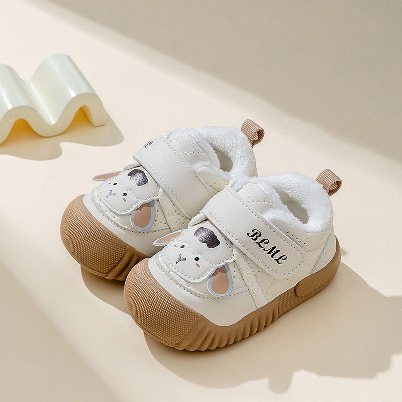 Cipele za djecu predškolske dobi s Velcro kopčom, koža od mikrovlaknaste kože, niski vrh, zima 2025 – protuklizne, tople, otporne na habanje, za dob 12–36 mjeseci, unisex