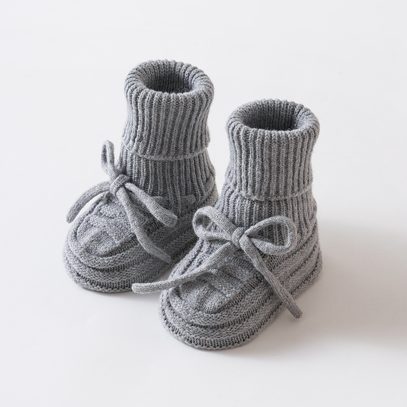 Dječje čarape za hodanje, pletene, debele, 70% poliester, srednja duljina čarape, unisex, uzrast 1–3 godine