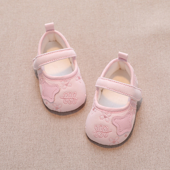 Princesių bateliai kūdikiams, korėjietiškas stilius, viršutinė dalis iš medvilnės, Velcro užsegimas, kvėpuojančios, neslidžios, 12–36 mėn