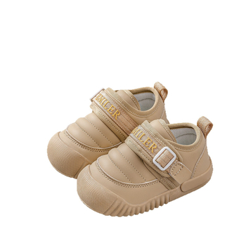 Mažų vaikų bateliai su mikropluošto odos viršutine dalimi, neslidūs ir atsparūs dėvėjimuisi, Velcro užsegimas, tinkami 12–36 mėnesiams, žemas profilis