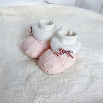 2025 Zimske bebe tenisice s flisom, tople pamučne čarapice-cipele za bebe 6–12 mjeseci, protuklizne