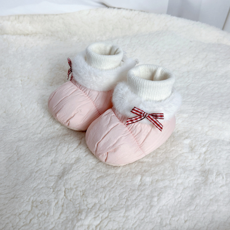 2025 Zimske bebe tenisice s flisom, tople pamučne čarapice-cipele za bebe 6–12 mjeseci, protuklizne