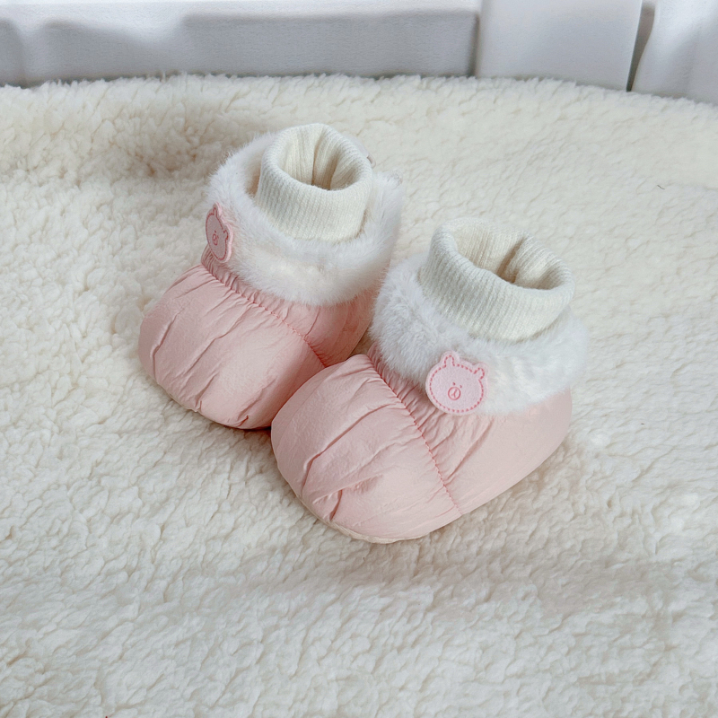 2025 Zimske bebe tenisice s flisom, tople pamučne čarapice-cipele za bebe 6–12 mjeseci, protuklizne