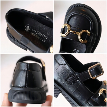 Cipele za djevojčice u stilu princeze, PU gornji dio, prozračne, Velcro zatvarač, gumeni potplat