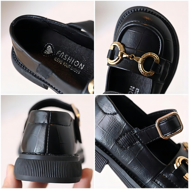 Cipele za djevojčice u stilu princeze, PU gornji dio, prozračne, Velcro zatvarač, gumeni potplat