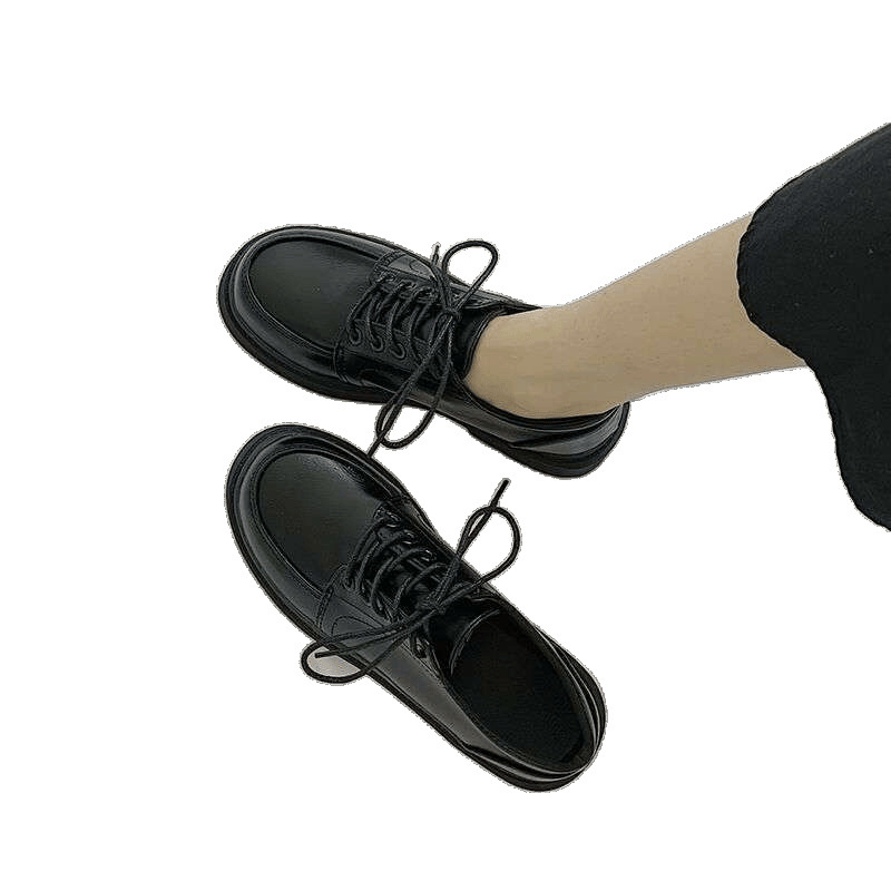 Ženske ravne cipele s okruglim nosom, PU gornji dio, vintage brogue stil, supervisoki pet iznad 8 cm, gumena potplata